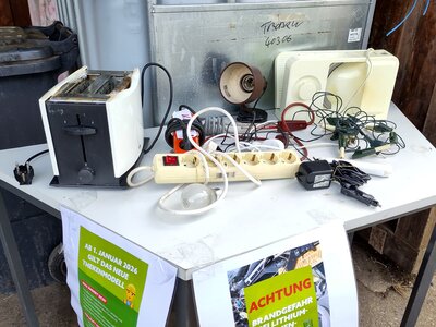 Brandschutz durch die Abgabe von Elektronikschrott