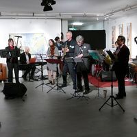 Bild vergrößern: Das Large Ensemble unter der Leitung von Urs Johnen (Jazz am Schießberg).