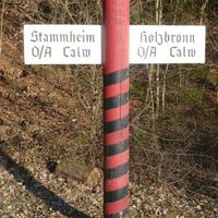 Bild vergr��ern: Grenzstock, bei Stammheim