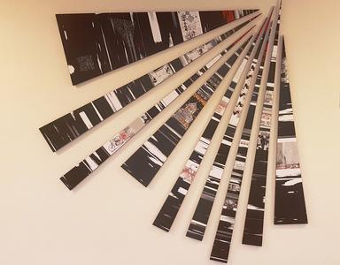 Bild vergr&ouml;&szlig;ern: Die Ausstellung zeigt unter anderem eine Installation zum Thema „Dreieck“ von Reinhold Wohlleben. 