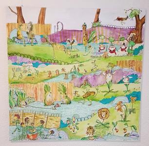Bild vergr&ouml;&szlig;ern: Auch das Werk „Garten“ von Ilona Trimbacher ist im Rahmen der Ausstellung zu sehen.  