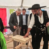 Bild vergr&ouml;&szlig;ern: Im Zelt der Kreishandwerkerschaft konnte man seine handwerklichen F&auml;higkeiten demonstrieren.