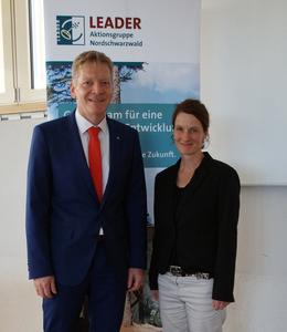 Bild vergr&ouml;&szlig;ern: Haben schon die neue F&ouml;rderperiode im Blick - Vorsitzender Dr. Frank Wiehe und Gesch&auml;ftsf&uuml;hrerin Dajana Greger.