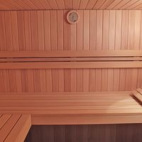 Bild vergr&ouml;&szlig;ern: Der Bau der Sauna, in der &uuml;berwiegend Wei&szlig;tannenholz aus heimischen Best&auml;nden verbaut ist, wurde von der LEADER-Aktionsgruppe Nordschwarzwald und den Landkreisen Calw und Freudenstadt gef&ouml;rdert.