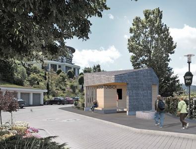 Bild vergr&ouml;&szlig;ern: So soll der neue Infopoint in Baiersbronn-Tonbach k&uuml;nftig aussehen. Er wird Teil des LEADER-Kooperationsprojekts &raquo;Masterplan Schwarzwald Hochstra&szlig;e&laquo; sein